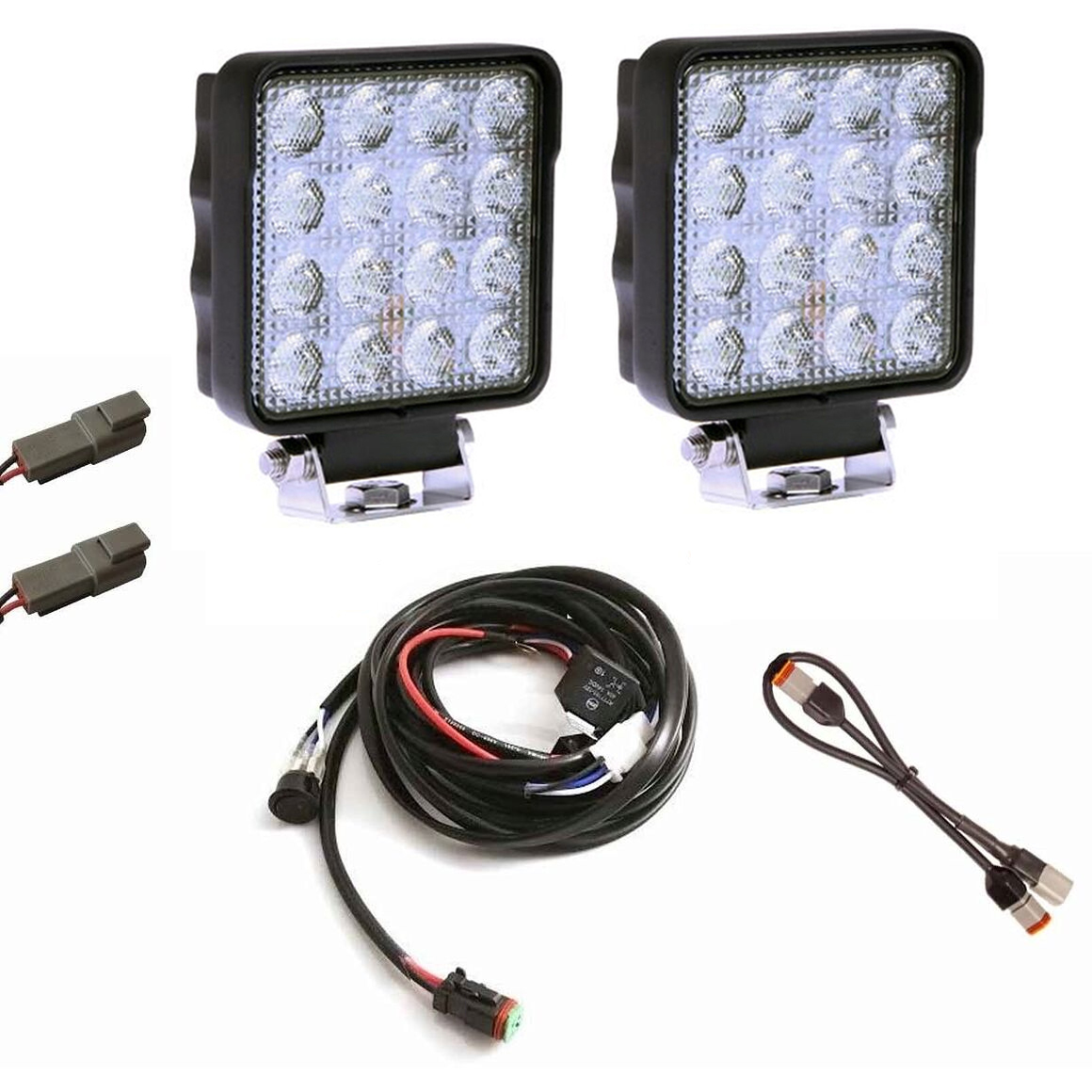 2stk Arbeidsbelysning 0727 27W / 3040 Lumen Med Kabelsett