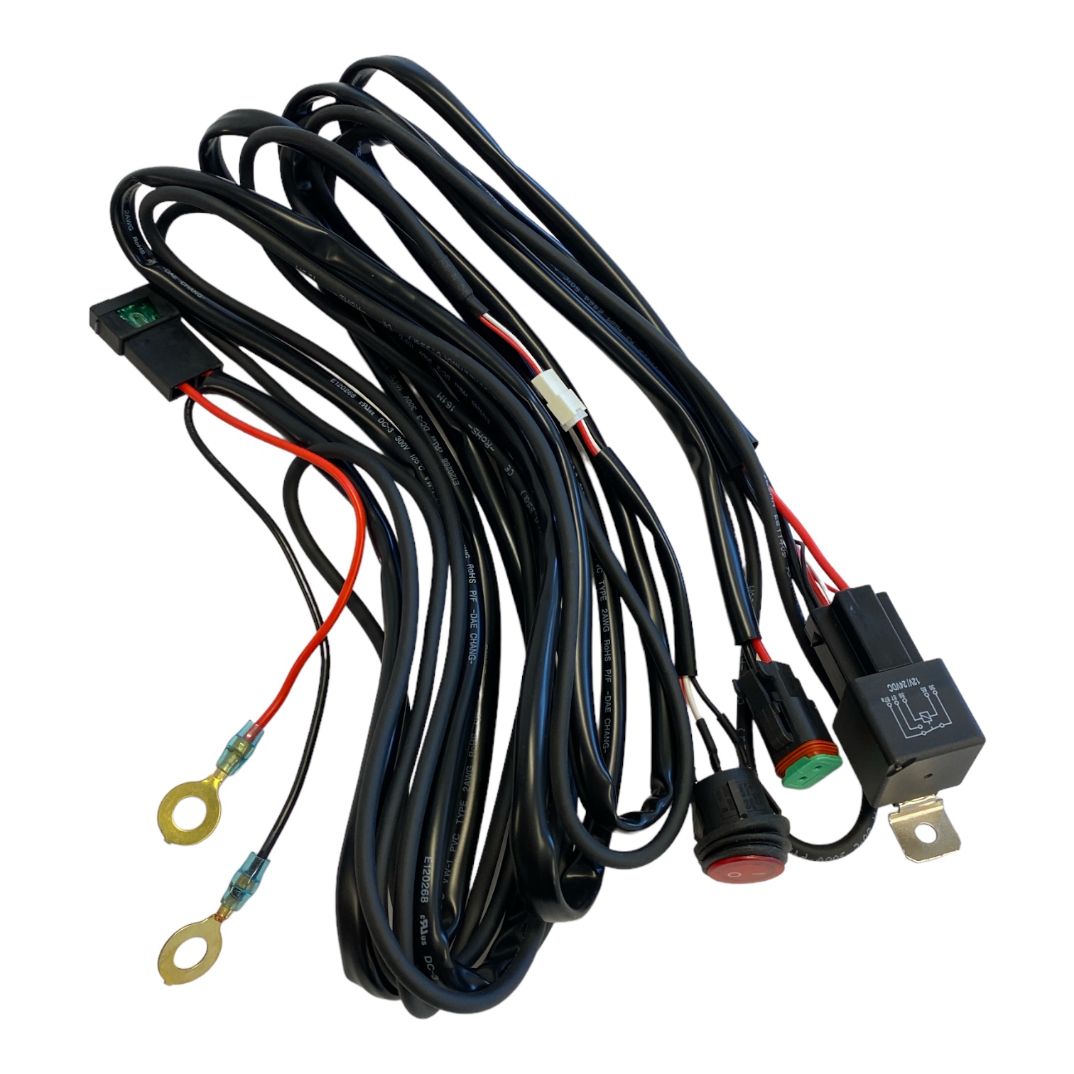 Kaapelit yhden lisävalon asentamiseen